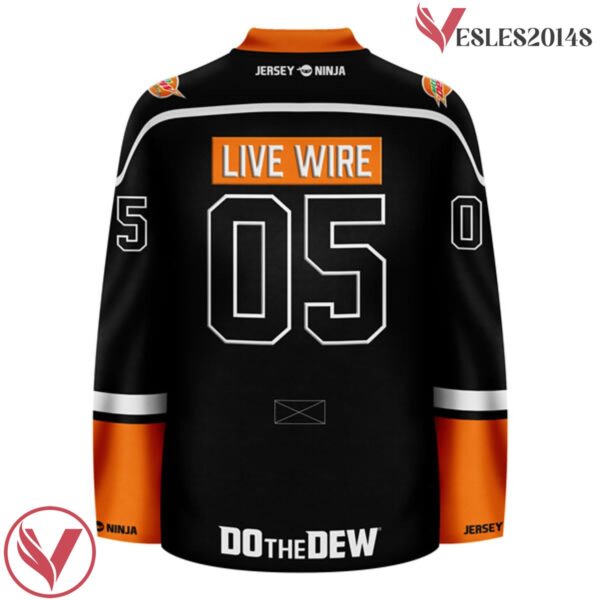 Mountain Dew Live Wire Blackout Hockey Jersey - Vesles2014S 3