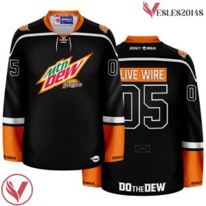 Mountain Dew Live Wire Blackout Hockey Jersey - Vesles2014S