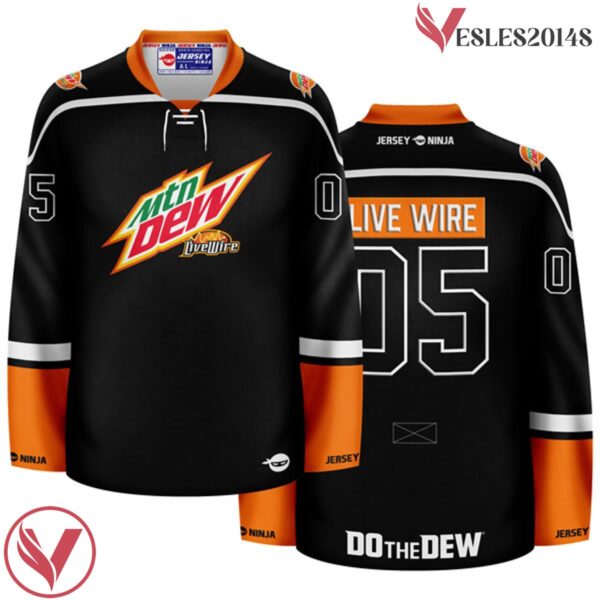 Mountain Dew Live Wire Blackout Hockey Jersey - Vesles2014S