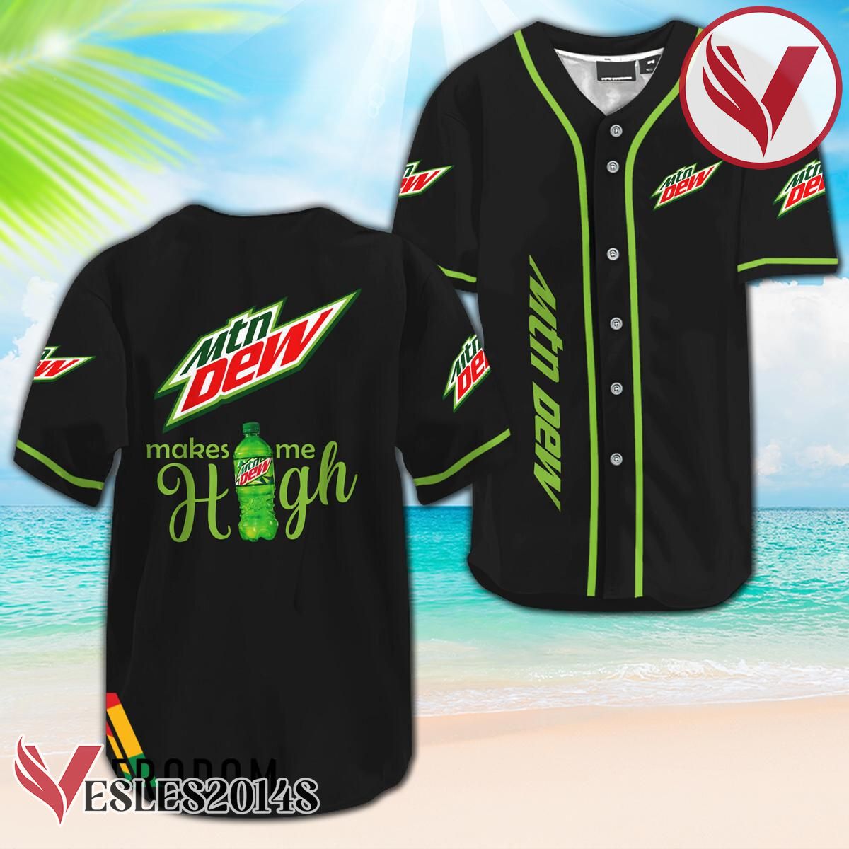 Mountain Dew Make Me High Baseball Jersey, Perfect Gifts For Fans - Vesles2014S