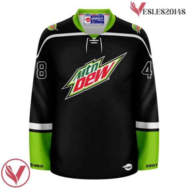 Mountain Dew Original Flavor Blackout Hockey Jersey - Vesles2014S 2