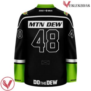 Mountain Dew Original Flavor Blackout Hockey Jersey - Vesles2014S 3