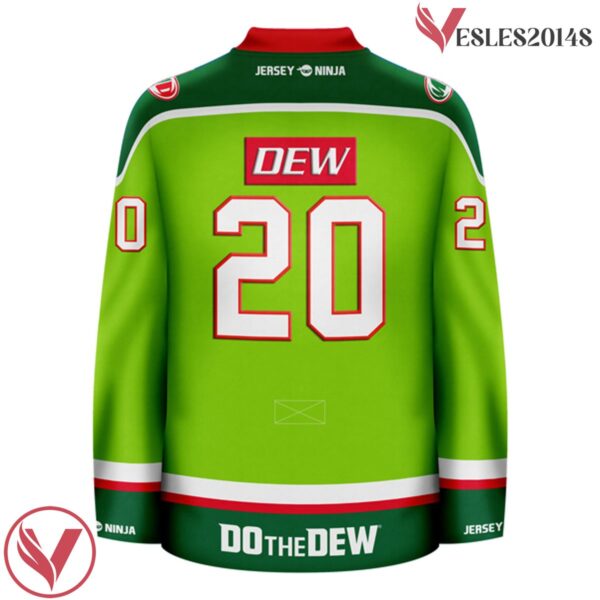 Mountain Dew Original Flavor Green Hockey Jersey - Vesles2014S 3