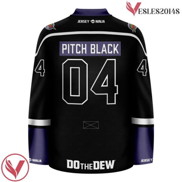Mountain Dew Pitch Black Blackout Hockey Jersey - Vesles2014S 3