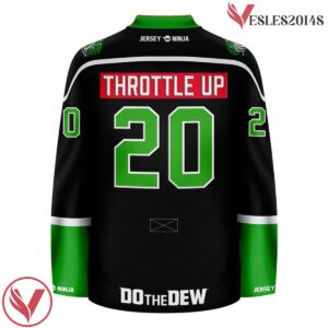 Mountain Dew Throttle Up Black Hockey Jersey - Vesles2014S 3