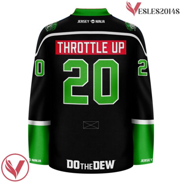 Mountain Dew Throttle Up Black Hockey Jersey - Vesles2014S 3