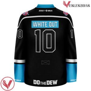 Mountain Dew White Out Blackout Hockey Jersey - Vesles2014S 3