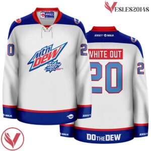 Mountain Dew White Out White Hockey Jersey - Vesles2014S
