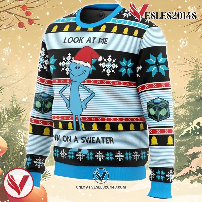 Mr. Meeseeks Ugly Christmas Sweater, Unique Christmas Gift For Fans - Vesles2014S 1