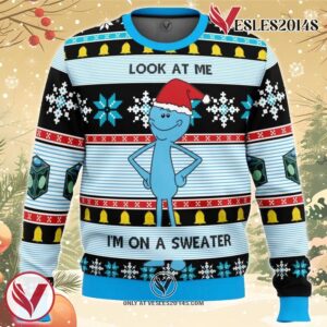 Mr. Meeseeks Ugly Christmas Sweater, Unique Christmas Gift For Fans - Vesles2014S