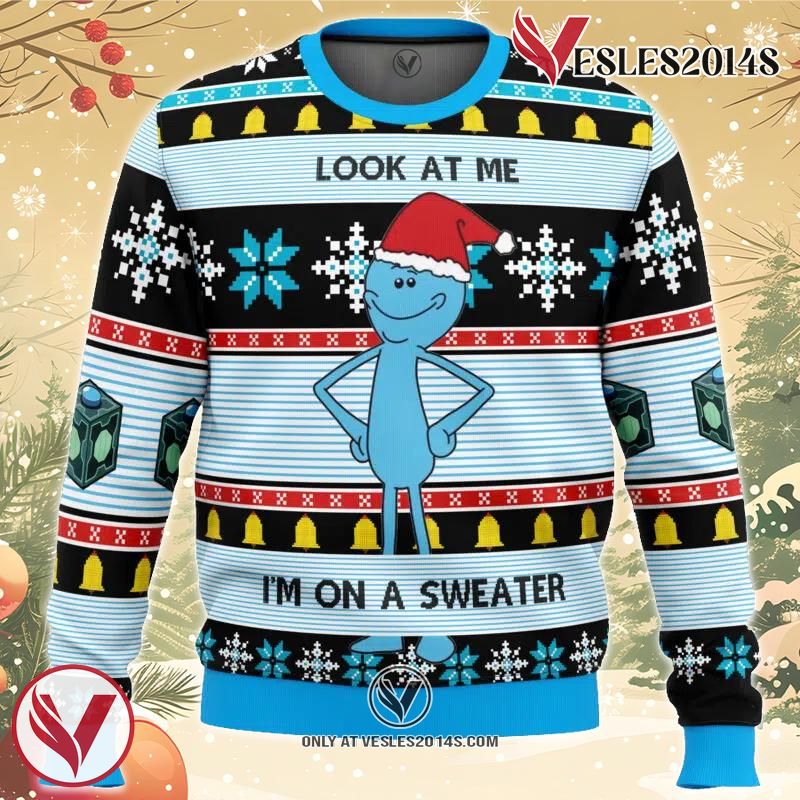 Mr. Meeseeks Ugly Christmas Sweater, Unique Christmas Gift For Fans - Vesles2014S