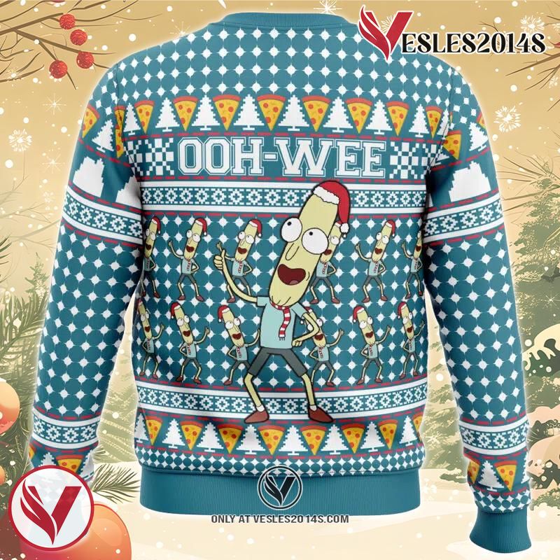 Mr. Poopybutthole Ohh Wee Rick n Morty Ugly Christmas Sweater, Unique Christmas Gift For Fans - Vesles2014S 1