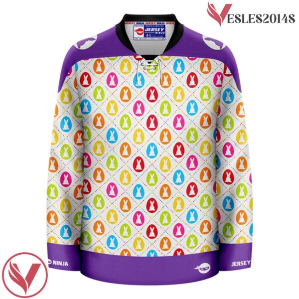 Multi Color Easter Dotted Rabbits Ugly Sweater Pattern Jersey - Vesles2014S 2