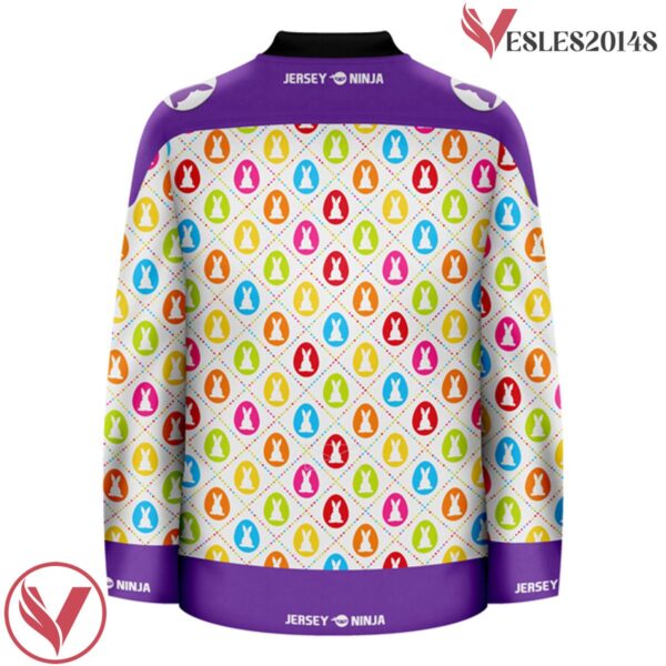 Multi Color Easter Dotted Rabbits Ugly Sweater Pattern Jersey - Vesles2014S 3