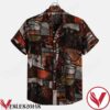 Multicolor Abstract Black Pattern Printed Breathable Hawaiian Shirt, Unique Gifts For Friends - Vesles2014S 1
