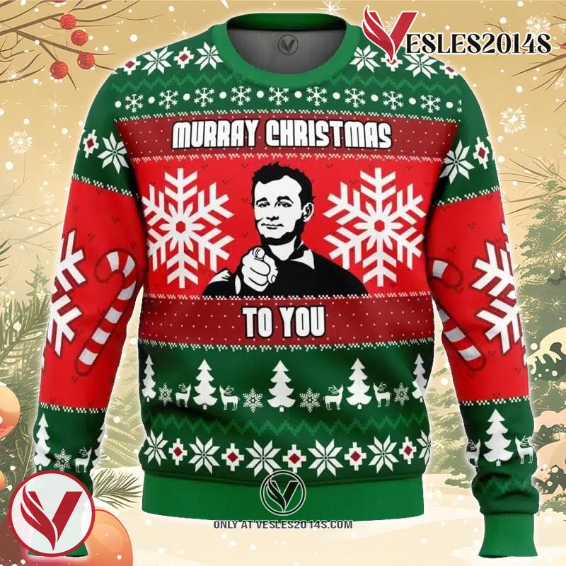 Murray Christmas Bill Murray Ugly Christmas Sweater, Unique Christmas Gift For Fans - Vesles2014S