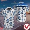 Mustang Blue Palm Tree White Hawaiian Shirt, Unique Gifts For Friends - Vesles2014S 1