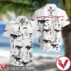 Mustang White Hawaiian Shirt And Short, Unique Gifts For Friends - Vesles2014S 1