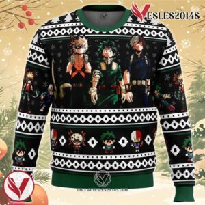 My Hero Academia Top 3 Ugly Christmas Sweater, Unique Christmas Gift For Fans - Vesles2014S