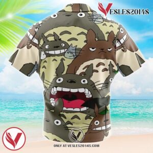 My Neighbor Totoro Hawaiian Button Up Shirt, Perfect Gifts For Anime Lovers - Vesles2014S 1