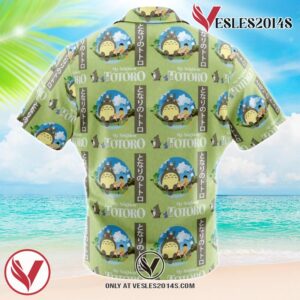 My Neighbor Totoro Studio Ghibli Hawaiian Button Up Shirt, Perfect Gifts For Anime Lovers - Vesles2014S 1