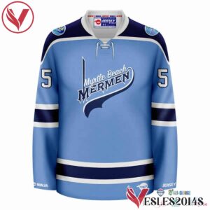 Myrtle Beach Mermen Kenny Powers Custom Number Hockey Jersey, Trending Gifts For Fans - Vesles2014s 2