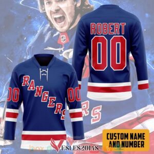 N.Y.R Artemi Panarin Blue Home Premier Breakaway Player Custom Name and Number Hockey Jersey Shirt, Trending Gifts For Fans - Vesles2014s 2