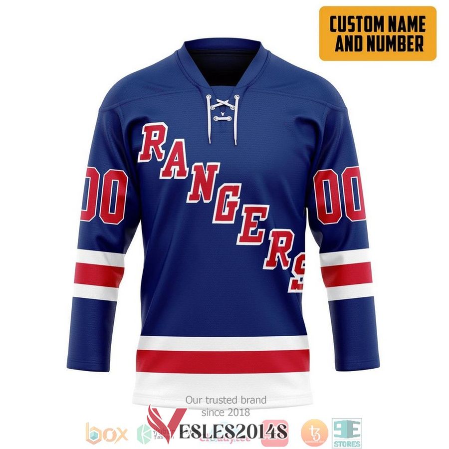 N.Y.R Artemi Panarin Blue Home Premier Breakaway Player Custom Name and Number Hockey Jersey Shirt, Trending Gifts For Fans - Vesles2014s