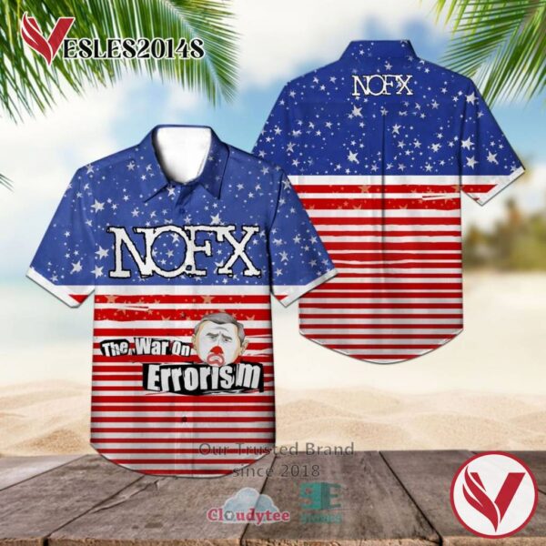 NOFX Band The War on Errorism Album Covers Hawaiian Shirt, Best Gift For Music Lovers Vesles2014S