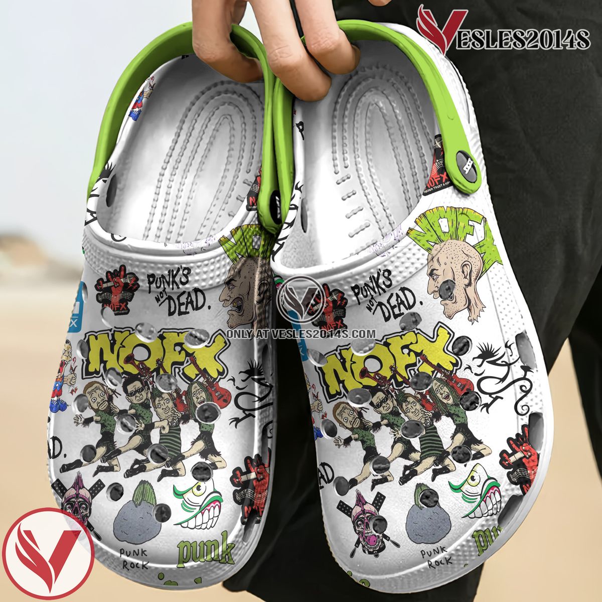 NOFX Music Crocs Crocband Clogs Shoes, Unique Gifts For Fans - Vesles2014S 4