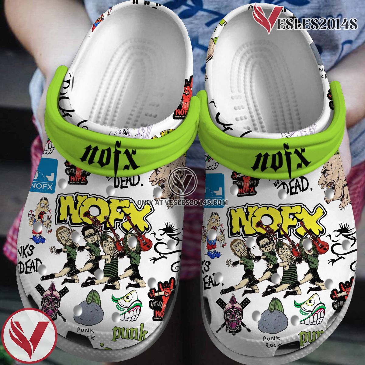 NOFX Music Crocs Crocband Clogs Shoes, Unique Gifts For Fans - Vesles2014S