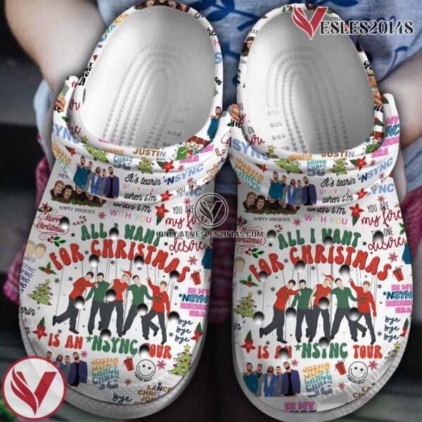 NSYNC Music Crocs Crocband Clogs Shoes, Unique Gifts For Fans Style 5 - Vesles2014S