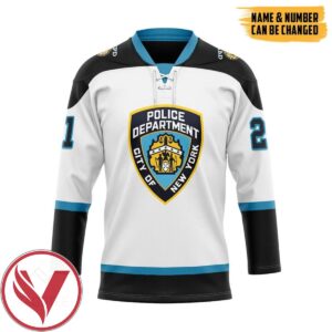 NYPD Custom Name Custom Number Hockey Jersey, Trending Gifts For Fans - Vesles2014s
