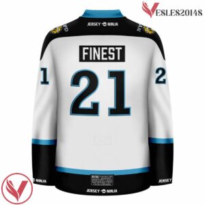 NYPD Shield White Hockey Jersey - Vesles2014S 3