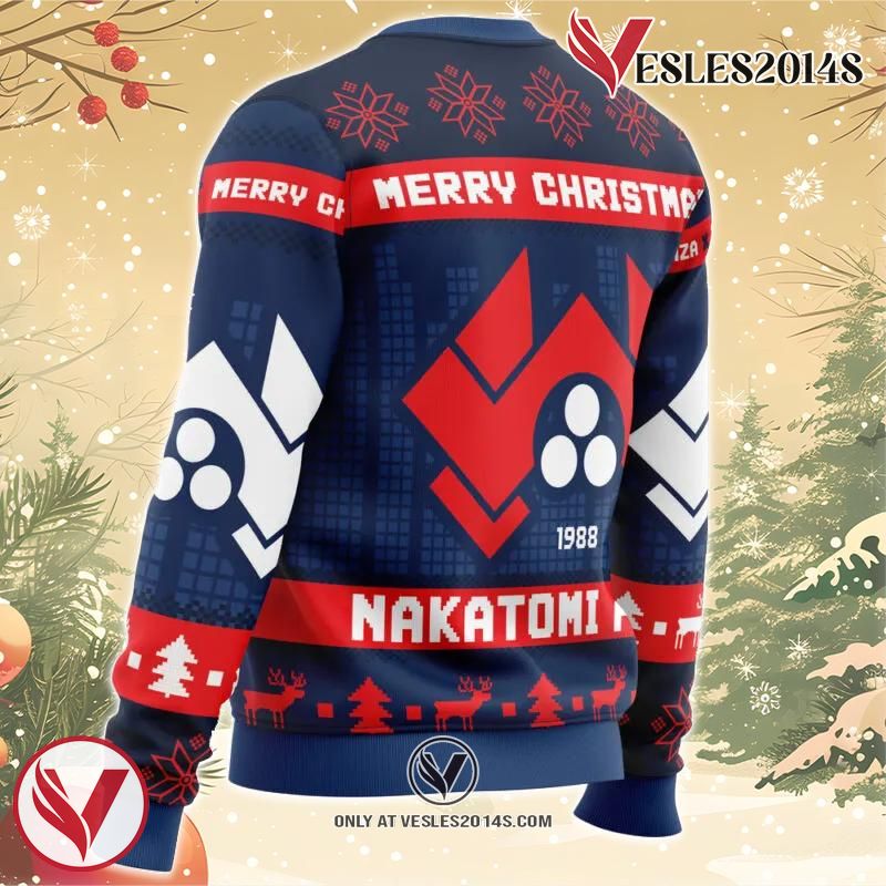 Nakatomi Plaza Die Hard Ugly Christmas Sweater, Unique Christmas Gift For Fans - Vesles2014S 2