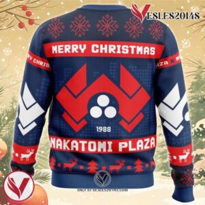 Nakatomi Plaza Die Hard Ugly Christmas Sweater, Unique Christmas Gift For Fans - Vesles2014S 3