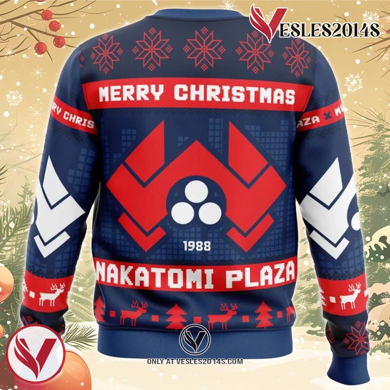 Nakatomi Plaza Die Hard Ugly Christmas Sweater, Unique Christmas Gift For Fans - Vesles2014S 3