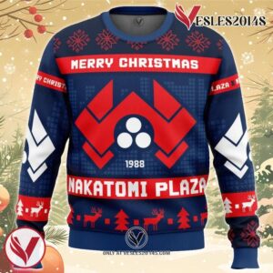 Nakatomi Plaza Die Hard Ugly Christmas Sweater, Unique Christmas Gift For Fans - Vesles2014S