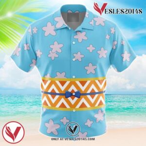 Nami Wano Arc OP Hawaiian Button Up Shirt, Perfect Gifts For Anime Lovers - Vesles2014S