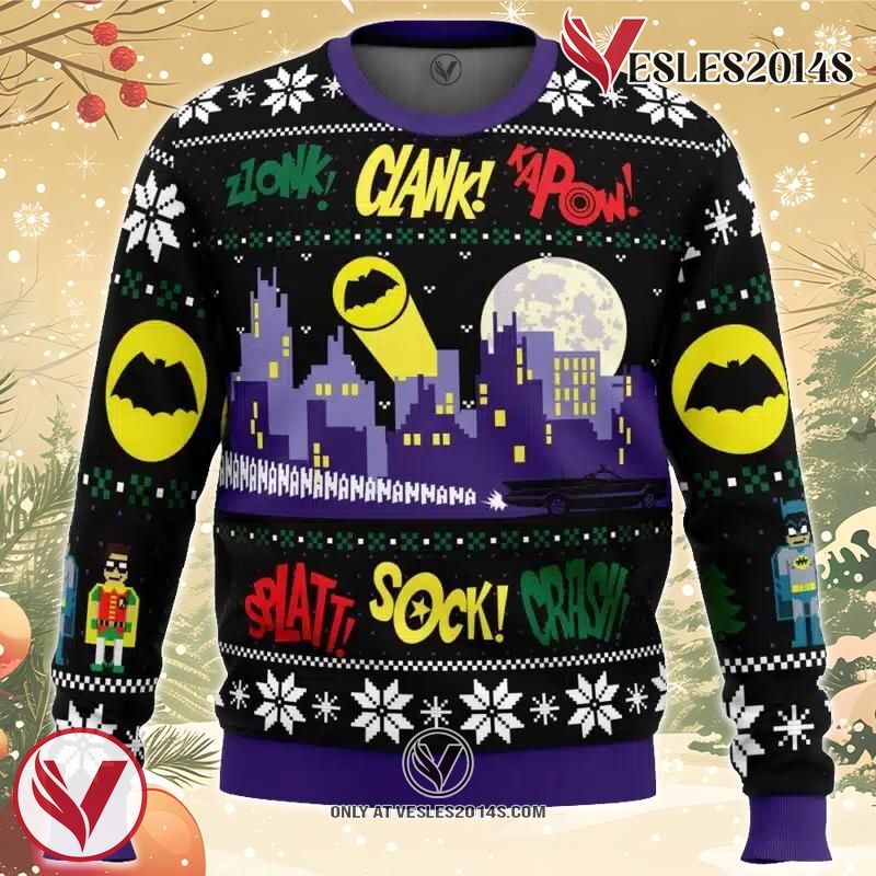 Nananana Christmas Batman DC Comics Ugly Christmas Sweater, Unique Christmas Gift For Fans - Vesles2014S