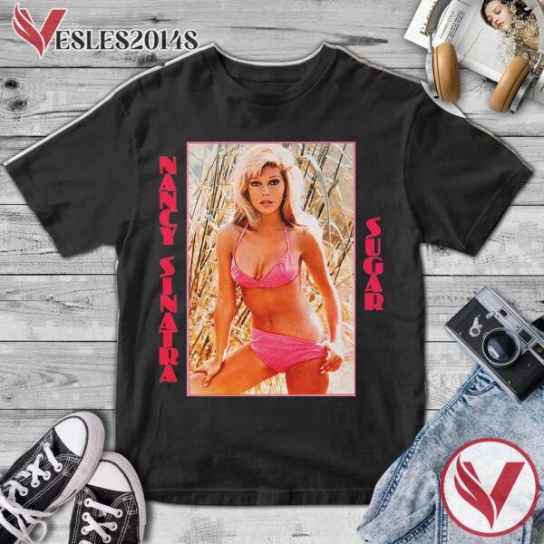Nancy Sinatra Sugar Album Cover Black Shirt, Perfect Gifts For Music Lovers - Vesles2014S
