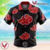 Naruto Akatsuki Hawaiian Button Up Shirt, Perfect Gifts For Anime Lovers - Vesles2014S
