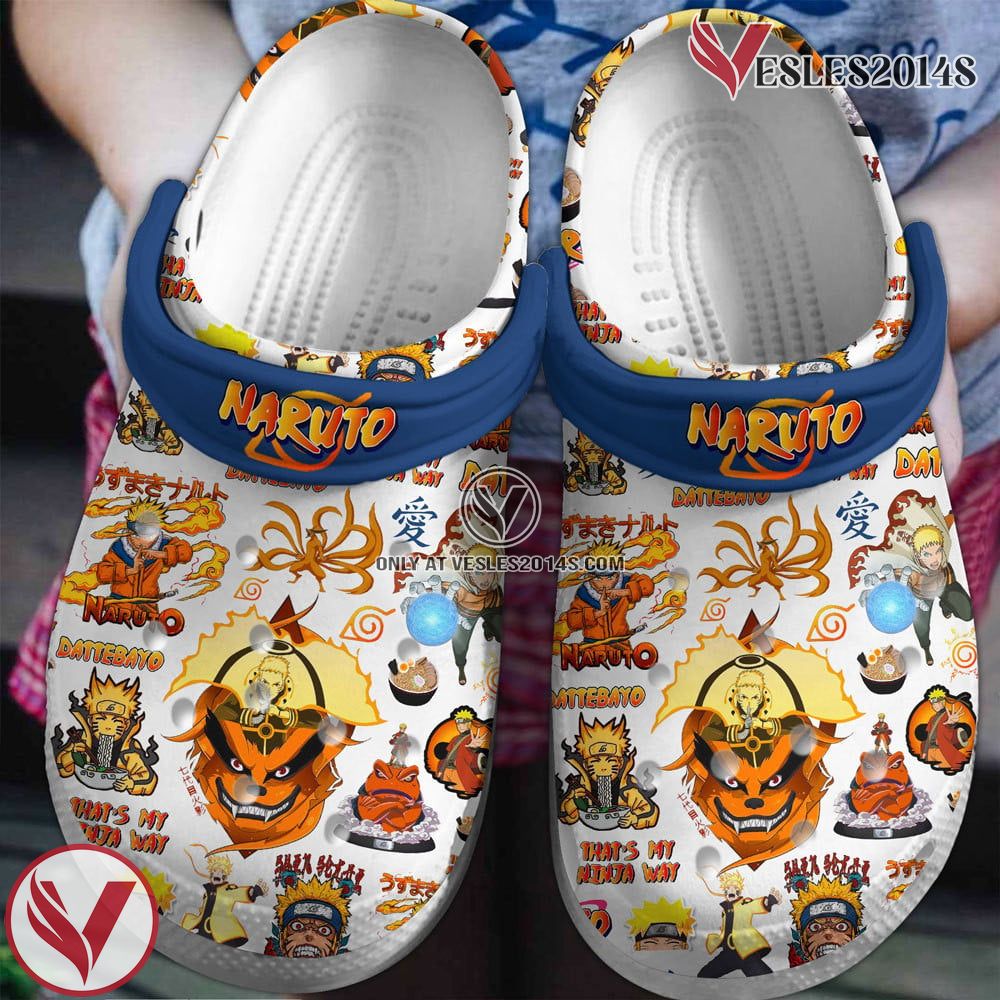 Naruto Anime Cartoon Premium Crocs Crocband Clogs Shoes Comfortable For Men Women and Kids, Unique Gift From Vesles2014S
