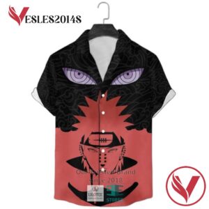Naruto Face Eyes Red Casual Hawaiian Shirt, Best Gifts For Summer Vesles2014S 1
