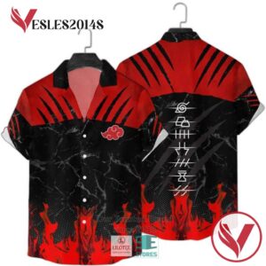 Naruto Fire Casual Hawaiian Shirt, Best Gifts For Summer Vesles2014S