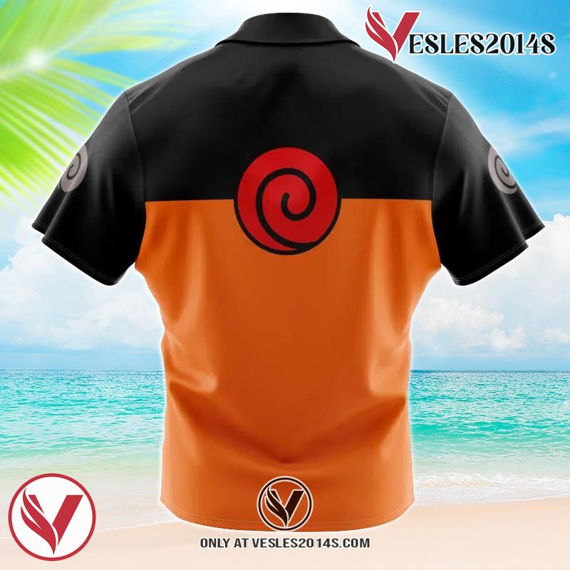 Naruto Shippuden Hawaiian Button Up Shirt, Perfect Gifts For Anime Lovers - Vesles2014S 1
