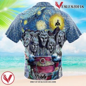 Naruto Starry Ninetails Hawaiian Button Up Shirt, Perfect Gifts For Anime Lovers - Vesles2014S 1