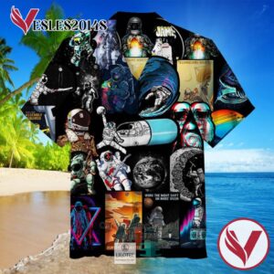 Nasa Space Science Black Casual Hawaiian Shirt, Best Gifts For Summer Vesles2014S