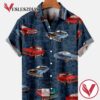 Nascar Vintage Cars Print Casual Breathable Hawaiian Shirt, Best Gifts For Summer Vesles2014S
