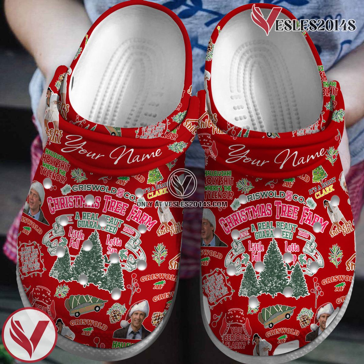 National Lampoon’s Christmas Vacation Movie Crocs Crocband Clogs Shoes Comfortable For Men Women and Kids Style 18 - Vesles2014S